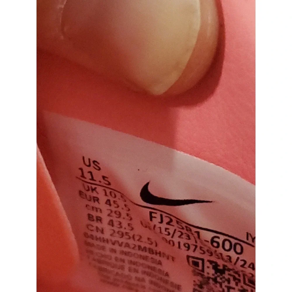 Nike Phantom GX II Academy IC Mens Shoes Sz 11.5 Pink Bright Black Soccer Cleats